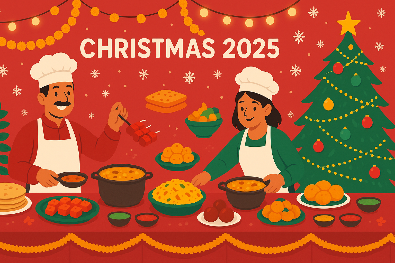 Planning a Christmas 2025 Party with Indian Cuisine